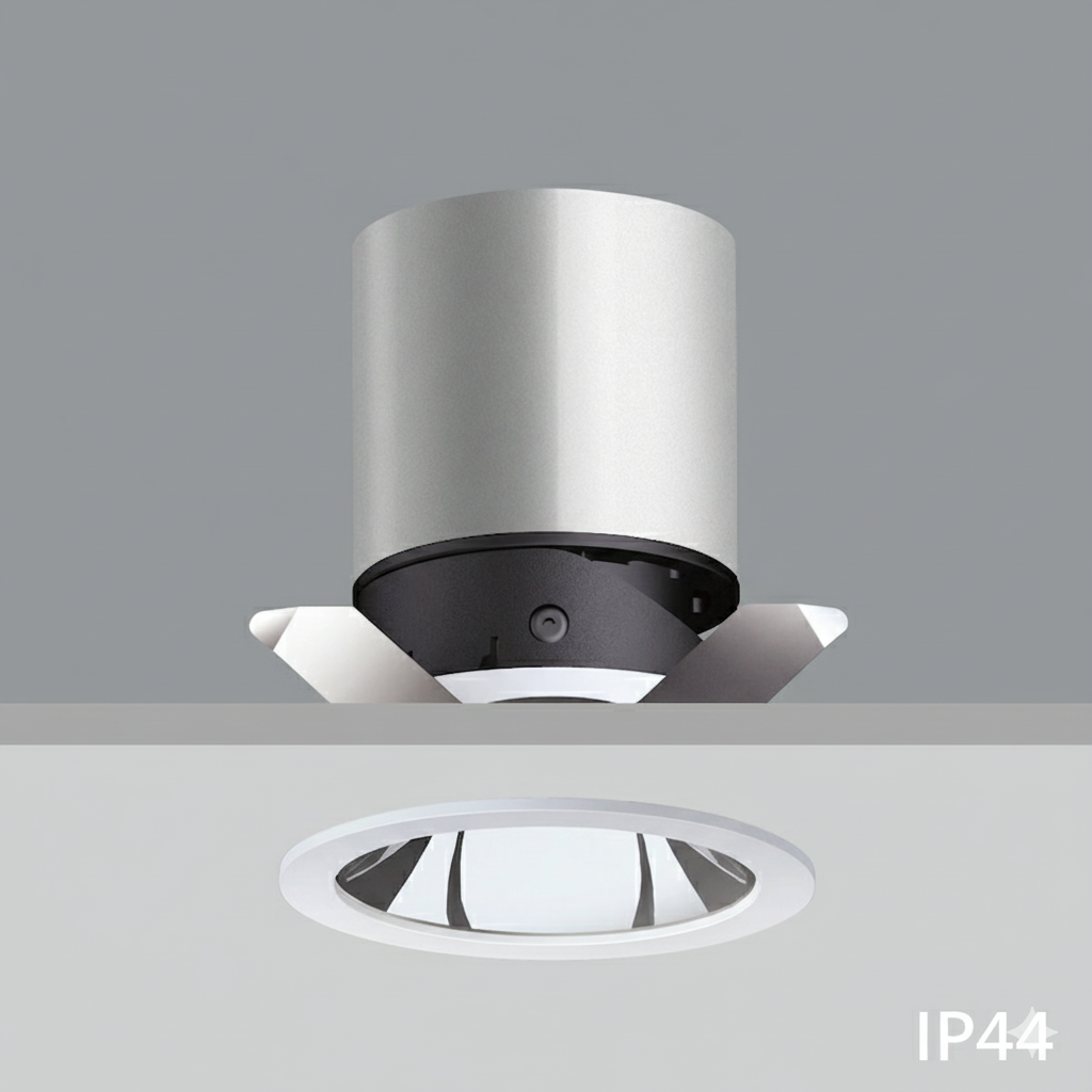 [A1063B] CEVA, IP44, Round(Trim), Ceiling recessed, Dia.71x H90mm, Cut hole: Dia.65mm, 8W