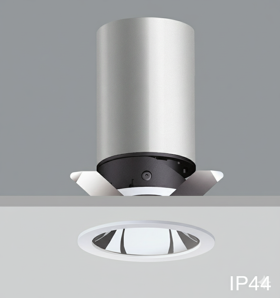 [A1063D] CEVA, IP44, Round(Trim), Ceiling recessed, Dia.71x H155mm, Cut hole: Dia.65mm, 18W