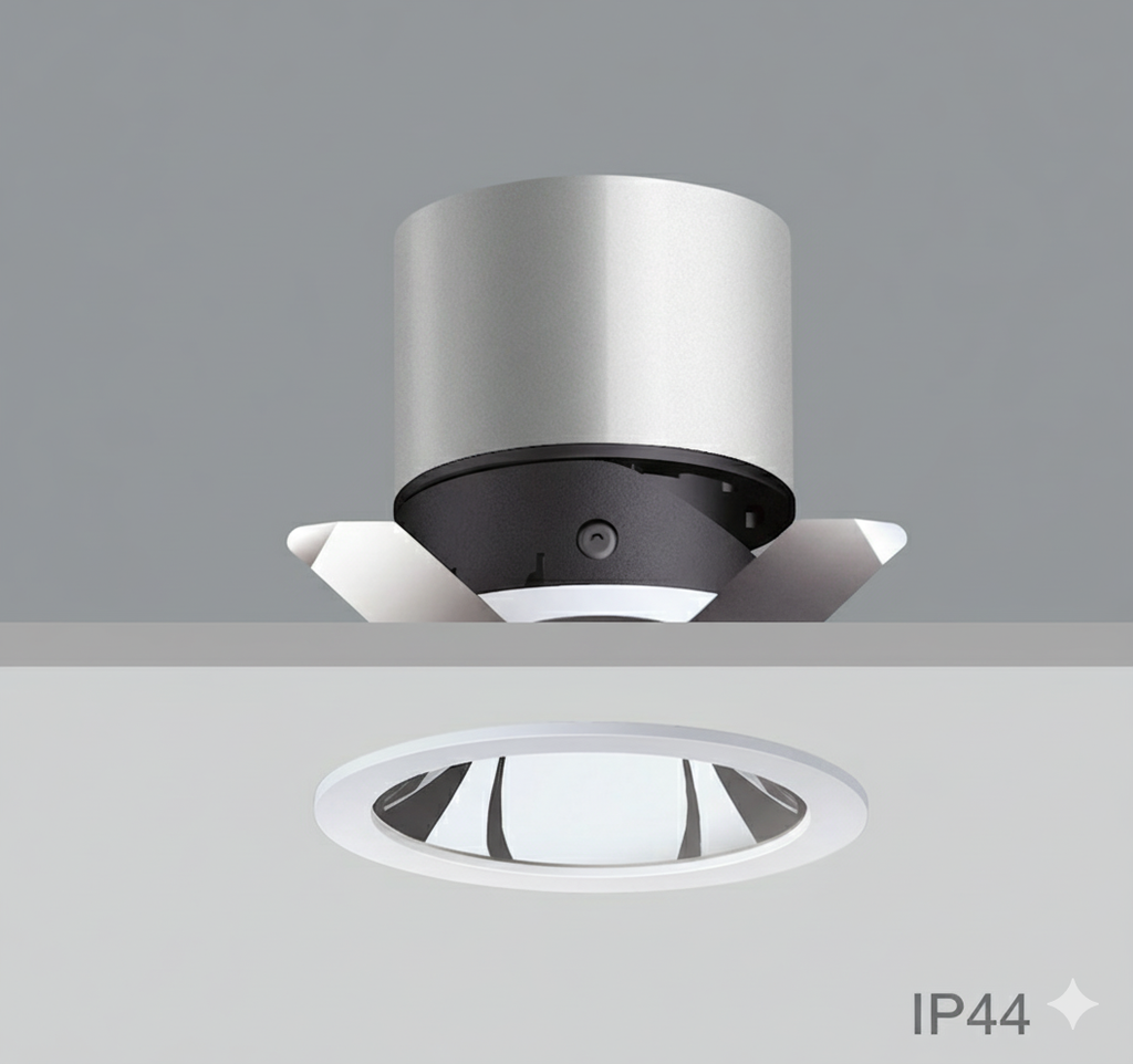 [A1063S] CEVA, IP44, Round(Trim), Ceiling recessed, Dia.71x H80mm, Cut hole: Dia.65mm, 5W