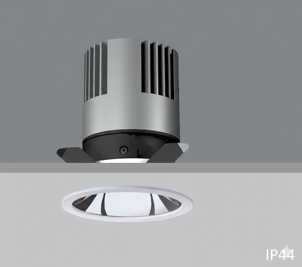[A1071B] CEVA, IP44, Round(Trim), Ceiling recessed, Dia. 81xH100mm, Cut hole: Dia.75mm, 13W