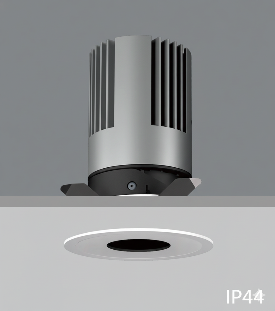 [A1072C] CEVA, IP44, Round(Trim), Ceiling recessed, Dia. 81xH120mm, Cut hole: Dia.75mm, 23W