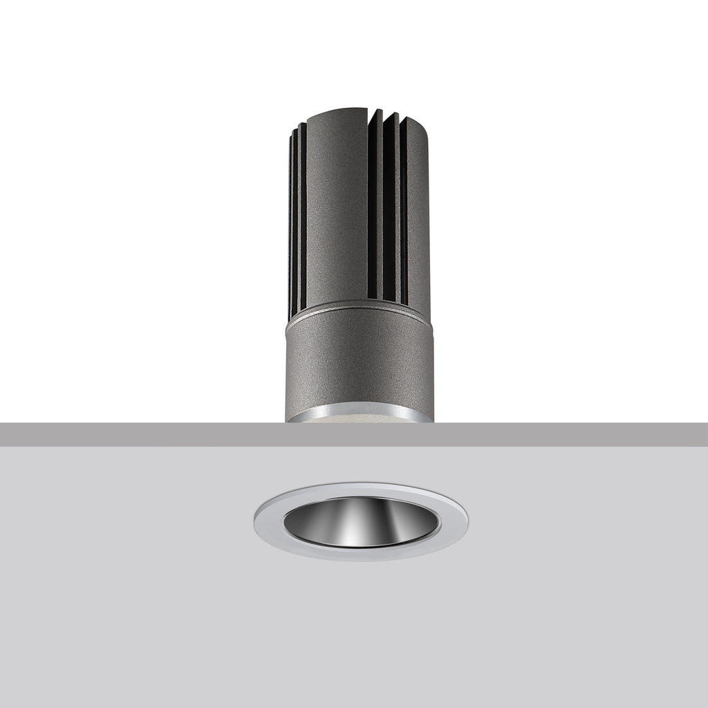[A1074i] CEVA, IP20, Round(Trim), Ceiling recessed, Dia.37xH91mm, Cut hole: Dia.40mm, 8W