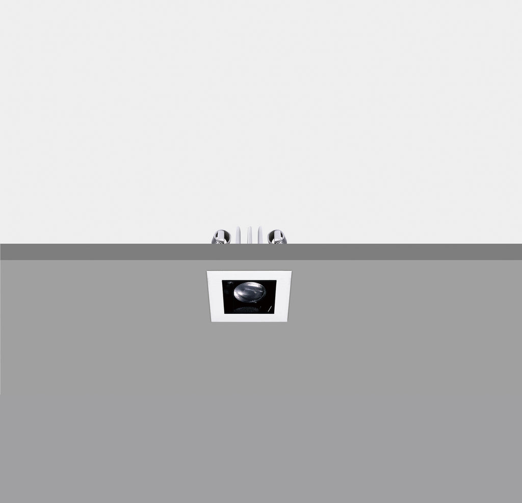 [A1082] CEVA, IP20, Square shape, Ceiling recessed, 45x45xH50mm, Cut hole: 38x38mm, 3W