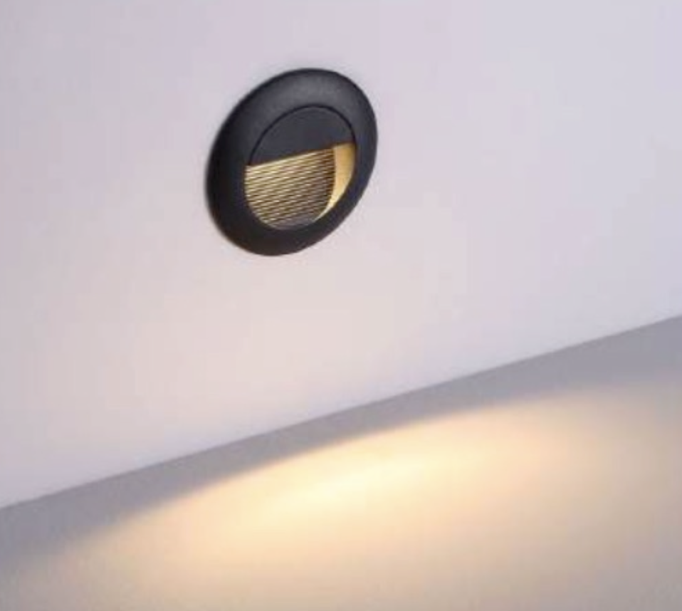 [OC1055] CEVA, IP65, Round shape, Wall recessed, Dia.83xD46mm, Cut hole: By requestmm, 3W