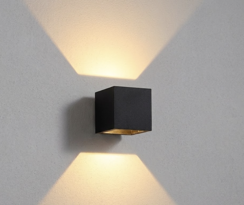 [OD1056C] CEVA, IP65, Square shape, Wall surface, W128xH128xD128mm, 2x3W