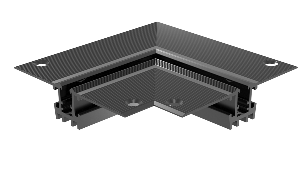 [TR-AT1O2FA] CEVA, IP20, Recessed track rail (Front access), 24VDC 2 wires magnetic (316-5), Horizontal 90D connector