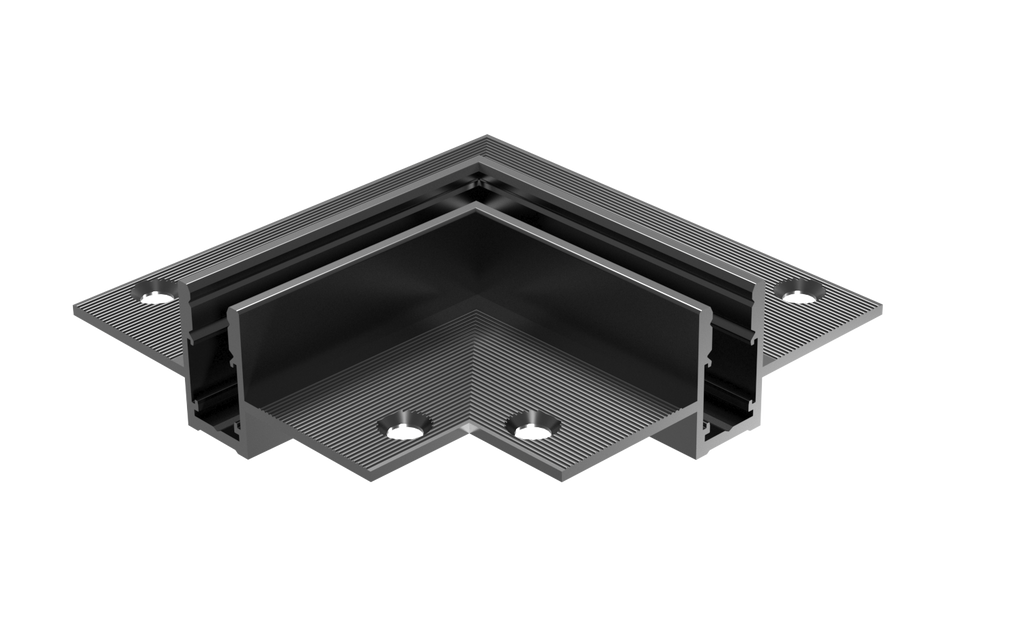 [TR-AT2P2FA] CEVA, IP20, Recessed track rail (Pre-embedded), 48VDC 4 wires magnetic (316-7), Horizontal 90D connector