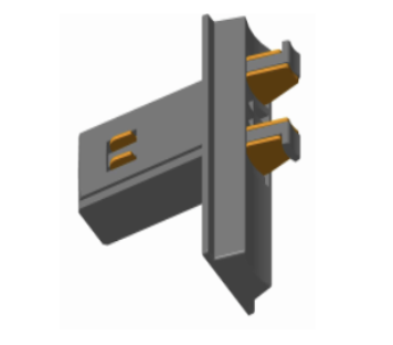[TR-AT7L2IA] CEVA, IP20, Surface & suspended track rail, 48VDC 4 wires magnetic (H), 360 connector kit I joint