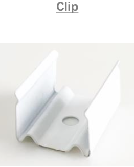 [NP-NA-HCACU0BF]IP67, Fixed single clip, Linear, Stainless steel Profile, Stainless steel finish, 20mm, for NS Horizontal bending flat 15x15