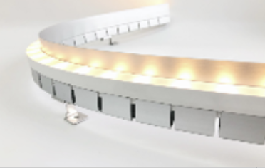 [NP26/70HBCAOBBL]IP67, Bending profile, Horizontal bending, Aluminium Profile, Aluminium finish, Anti glare, 1000 | 2000mm, for NS 3D bending wall washer 25x26