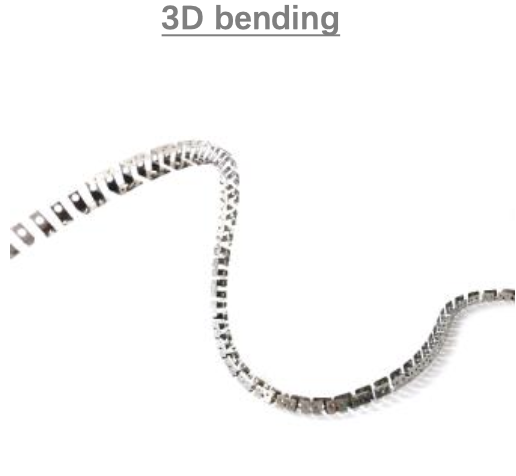 [NP-NA-HBBCU0BZ]IP67, Bending profile, 3D bending, Stainless steel Profile, Stainless steel finish, 1000 | 2000mm, for NS Vertical bending dome 20x18