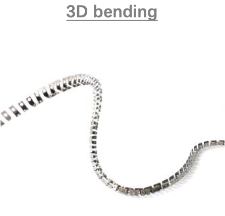 [NP-NA-HBBCU0BM]IP67, Bending profile, 3D bending, Stainless steel Profile, Stainless steel finish, 1000 | 2000mm, for NS Vertical flat bending 10x10