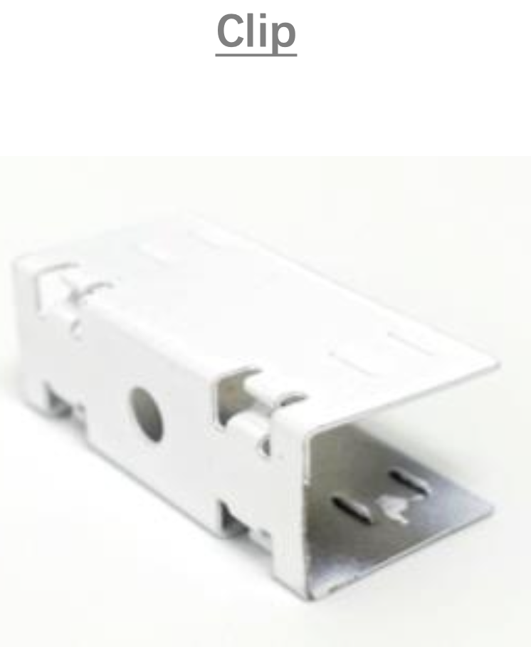 [NP-NA-HCACU0BC]IP67, Fixed single clip, Linear, Stainless steel Profile, Stainless steel finish, 30mm, for NS Horizontal bending flat 10x10